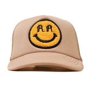 Happy Caps x Rebelution Trucker Hat Tan